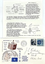 Vintage 1971 J.E. RICHARDS Autograph - Project Manager NATO-B NASA Project picture