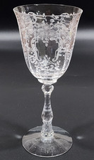 Fostoria Meadow Rose Etched Crystal 7 5/8