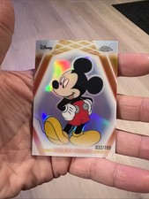 Mickey Mouse 2026 Topps Disney Neon Chrome Etched Refractor 32/199 picture