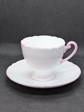 Vintage Shelley Fine Bone China Tea Cup & Saucer Mini Ripon Shape England picture