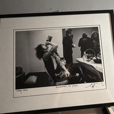 Autograph Neal Preston Jimmy Page Indianapolis 1975 Archival Print 35/225 Framed picture