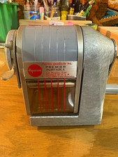 APSCO Vintage Premier Portable Metal Pencil Sharpener W Helix Cutter Assembly US picture