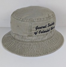 Vintage General Society Of Colonial Wars Bucket Hat Sun Cap Historical Heritage picture