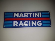 MARTINI RACING PORCELAIN DOOR ENAMEL GARAGE SIGN 7x20cm. picture
