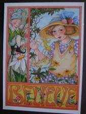 UNUSED 1993 vintage greeting card Mary Engelbreit BIRTHDAY Enchanted Birthday picture
