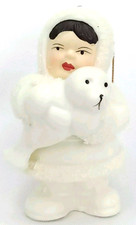 Vintage Arctic Kids Of Alaska Snowbaby Christmas Ornament Eskimo & Seal picture