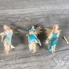 Lot Of 3 Faerie Glen Fairy Ornaments Need Repair Broken As Is READ picture