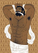 Gengoro Tagame Fisherman's Lodge Large Oblong Chest Art Comic Manga[buy+1 -$20] picture