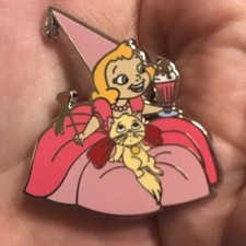 Fantasy Pin Le 100 Disney Young Charlotte And Cat With Ice Cream Ptd picture