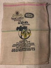 CAFES' DO BRASIL Coffee Burlap Bag Sack - SHABBY CHIC-WALL ART Brazil 28