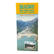 Vintage Skagway Air Service Alaska Flightseeing Tours Travel Brochure Juneau picture