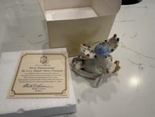Lenox 2005 Annual Moose Ornament Christmas Merry Moosecanoeing Porcelain w/ Box picture