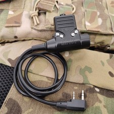 TCA Nexus 2-pin Kenwood U94 PTT Nato Connector Push-To-Talk For Baofeng Radio picture