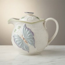 Belleek Ireland 12th Anniversary Show Limited Edition Butterfly Teapot 246/800 picture