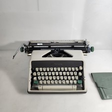 VTG 1961 Olympia De Luxe Typewriter w/ Cover & Brush Set Manual picture
