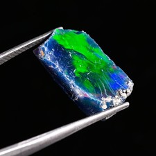 7.50ct Wonderful Quality Ethiopian Black Opal Smoky Crystal Dry Rough Welo Fire picture
