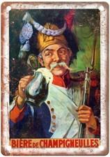 Bière de Champigneulles Vintage Liquor Poster Reproduction Metal Sign E551 picture