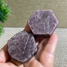 198g  Red Corundum Ruby Crystal Rough Mineral Specimen reiki Healing 2pcs picture