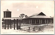Old Building Facility Antique RPPC Real Photo Postcard picture