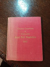 1949 Grand Chapter of England Royal Arch Regulations Freemasonry masonic/595 picture
