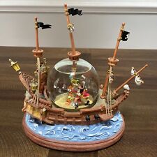 Disney Peter Pan Captain Hook Pirate Ship You Can Fly Musical Snow Globe picture
