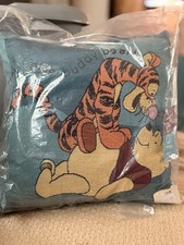 VTG Disney POOH BEAR TIGGER 12 x 12 Tapestry Throw Pillow “Hey There Buddy Bear” picture
