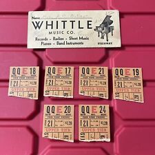 Fair Park Casino Dallas Texas Lot Of 6 Ticket Stubs Unknown Event Vintage 1940s picture