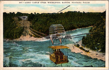 Aero Cable Over Whirlpool Rapids Niagara Falls Vintage Postcard TP12-3 picture