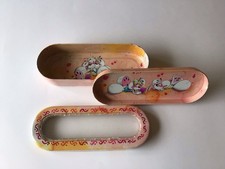 Diddl Diddlina 2 Level Storage Box Pen Holder Metal Vintage Collectible Cartoon picture
