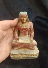 Rare Pharaonic Statue of the Seated Scribe Ancient Egyptian Antiques Egypt BC picture