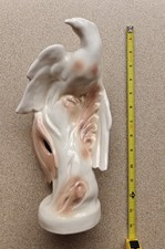 Roselane Ceramic Pottery Pasadena Ca Figurine figure Cockatoo Bird Falcon Hawk picture
