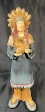 Pacific Rim Native American Indian Resin Figurine Statue Thanksgiving 12” MAN picture