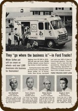 1961 MISTER SOFTEE FORD ICE CREAM TRUCK Vntge-Look DECORATIVE REPLICA METAL SIGN picture
