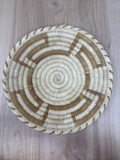 Vintage Tohono O'odham Papago Basket Bowl Native American Coiled Hand Made 10 In picture
