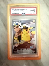 PSA 10 GEM MT 2025 Pokémon CBB1 CS Captain Pikachu #09 picture