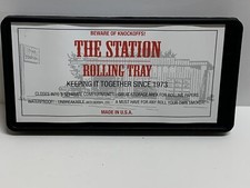 THE STATION ROLLING TRAY - BLACK - MADE IN USA - STORAGE BOX - 3  Compartments picture