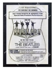 Historic Help,  The Beatles 1965 Advertising Postcard picture
