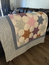 Antique Star Handstitched Quilt King Size picture