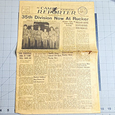 Ultra Rare WWII Newspaper Camp Rucker Reporter Vol 1 No 3 May 1942 Alabama picture