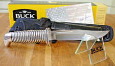 SUPERB JOE HOUSER CUSTOM BUCK KNIFE 117 BRAHMA BOS MAGNACUT BLADE GRILL HANDLE picture