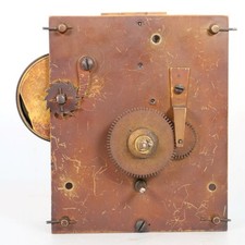 FUSEE DIAL CLOCK MOVEMENT English Antique, for parts or to restore picture