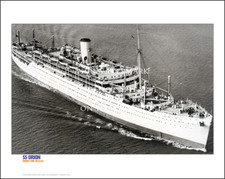 SS Orion Orient Line Ship Art Print – 1935-63 – 20