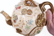 1878 Royal Worcester Japonesque Satsuma Style Teapot picture