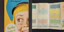 1951 vintage DUTCH BOY PAINTS ad brochure with PAINT COLOR SAMPLES picture