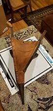 Old Antique Leather & Wood Fireplace Chimney Bellows Air Blower Wall Hanger L@@K picture