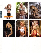 TORRIE WILSON   CUSTOM TRADING CARD 6 CARDS  SET picture