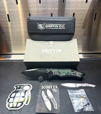 Bladebinge Dark Mode Griffin Company Scout F3 Titanium Frame Lock Knife picture
