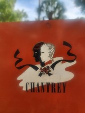 VTG 1930s Art Deco Chantrey Chocolates Orange Tin ~ London High Fashion Cabaret picture