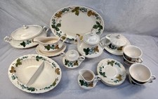 Vtg. Metlox Vernon Ware Vineyard Pottery Serving Set - 16 Pieces picture