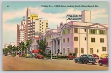 Collins Ave at 38th St, Miami Beach FL Florida Postcard, President Madison Hotel picture